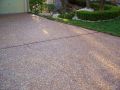 Pea Gravel Exposed Aggregate Driveway