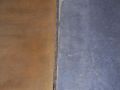 Copper Fresco Stained Concrete vs No Stain